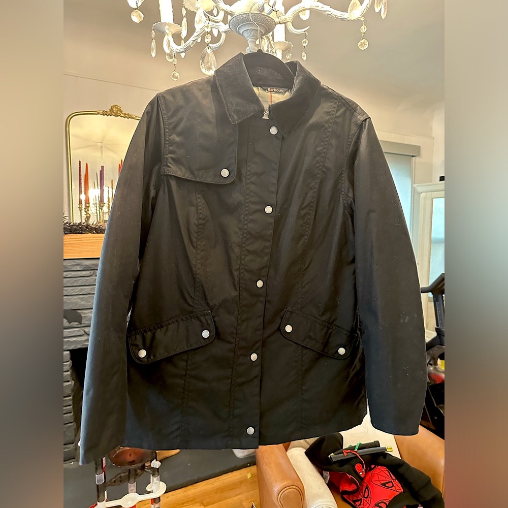 Barbour waxed jacket Navy blue